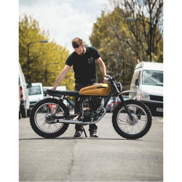 Cổ pô xe máy honda CG125, CG125fi chất liệu titan và inox304 thương hiệu TORNADO