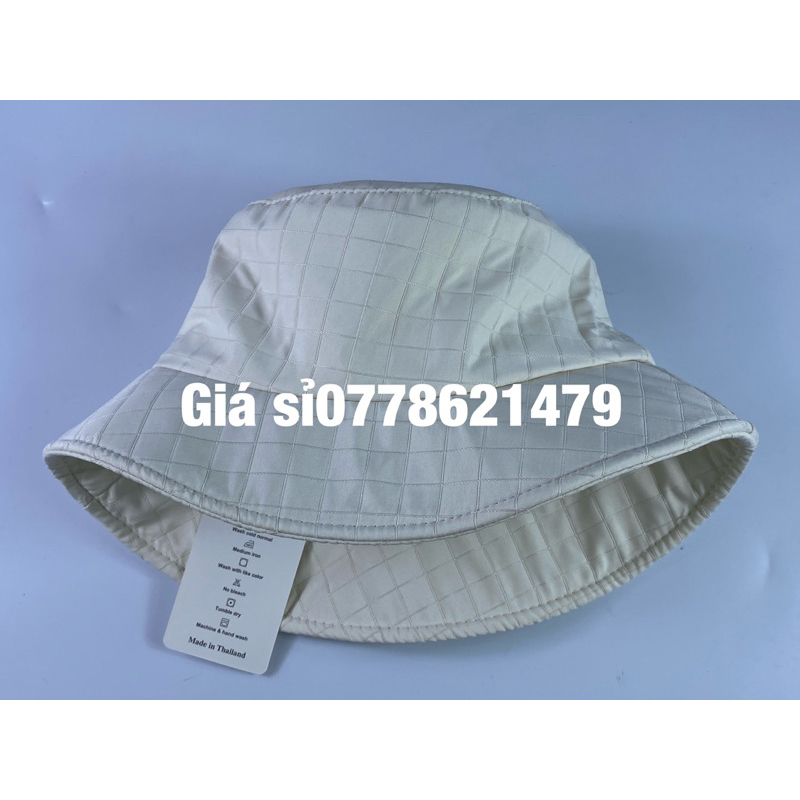 Mũ bucket chất dù da :: nón bo tai bèo trơn 2 lớp thời trang Hàn quốc