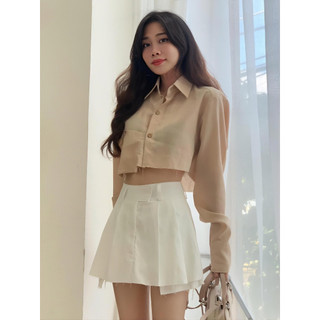SOWMI CROP TAY DÀI LAI CẮT