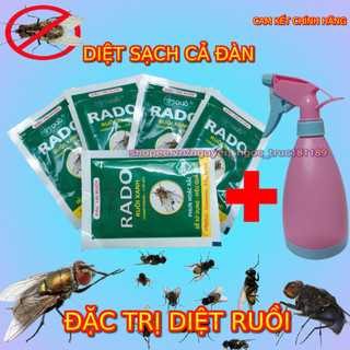 Thuốc diệt ruồi rado 20gr - diệt sạch các loại ruồi - cam kết hàng chính hãng - tặng kèm 1 bình phun 500ml
