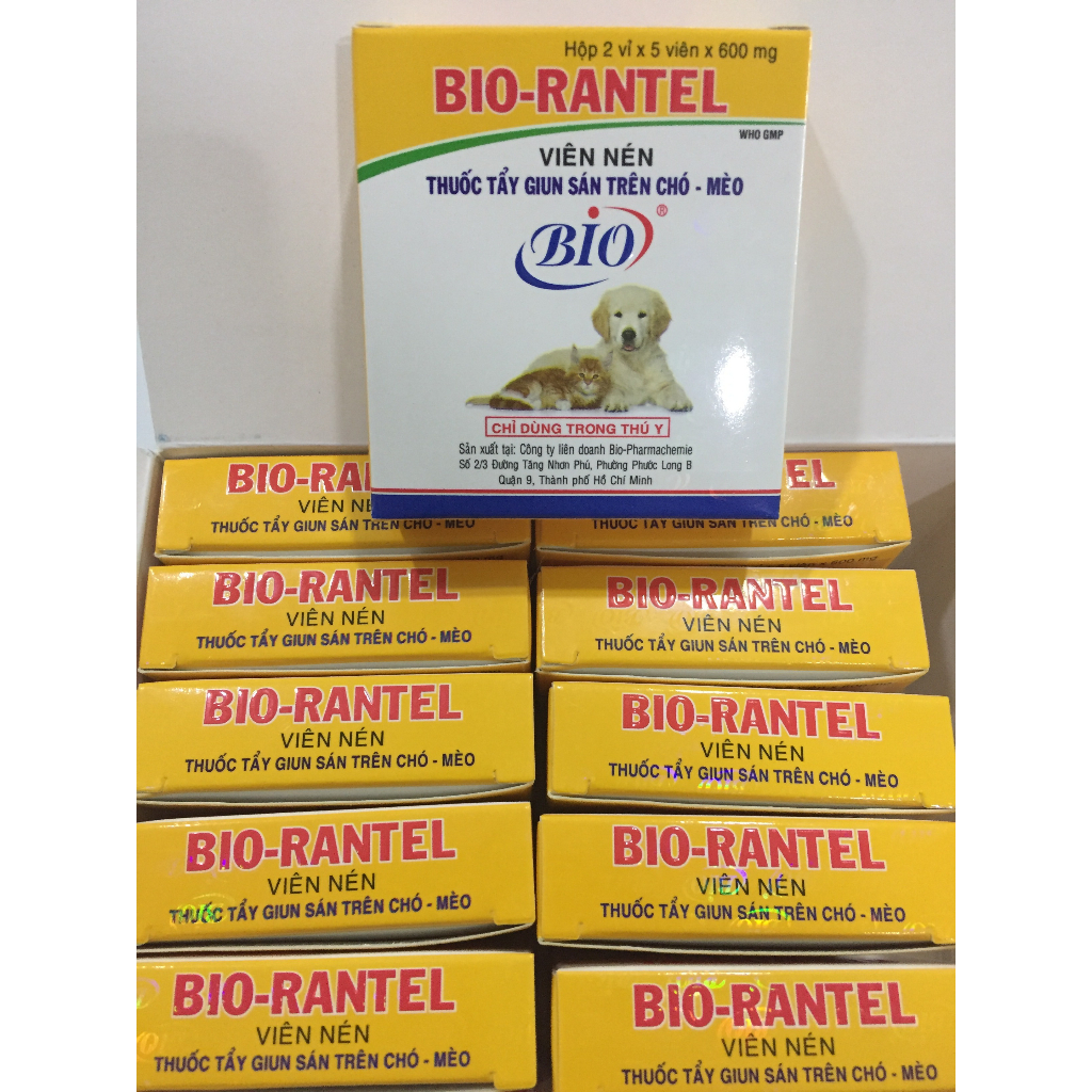 Bio Rantel chuyên t.ẩ.y g.iu.n.s.á.n chó - mèo 5 viên / 10 viên