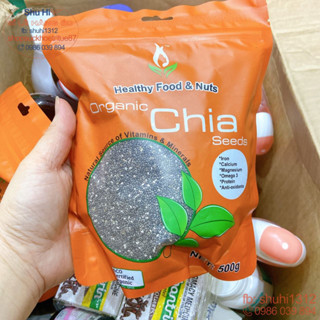Hạt chia organic túi đỏ hữu cơ cao cấp 500g, 1kg úc,organic chia seed nature's superfood - hsd mới nhất