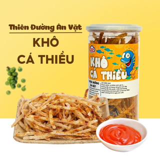 Cá thiều que 250g THIÊN ĐƯỜNG ĂN VẶT đồ ăn vặt Đà Nẵng cá thiều nướng tiêu xanh thơm ngon ngọt thịt
