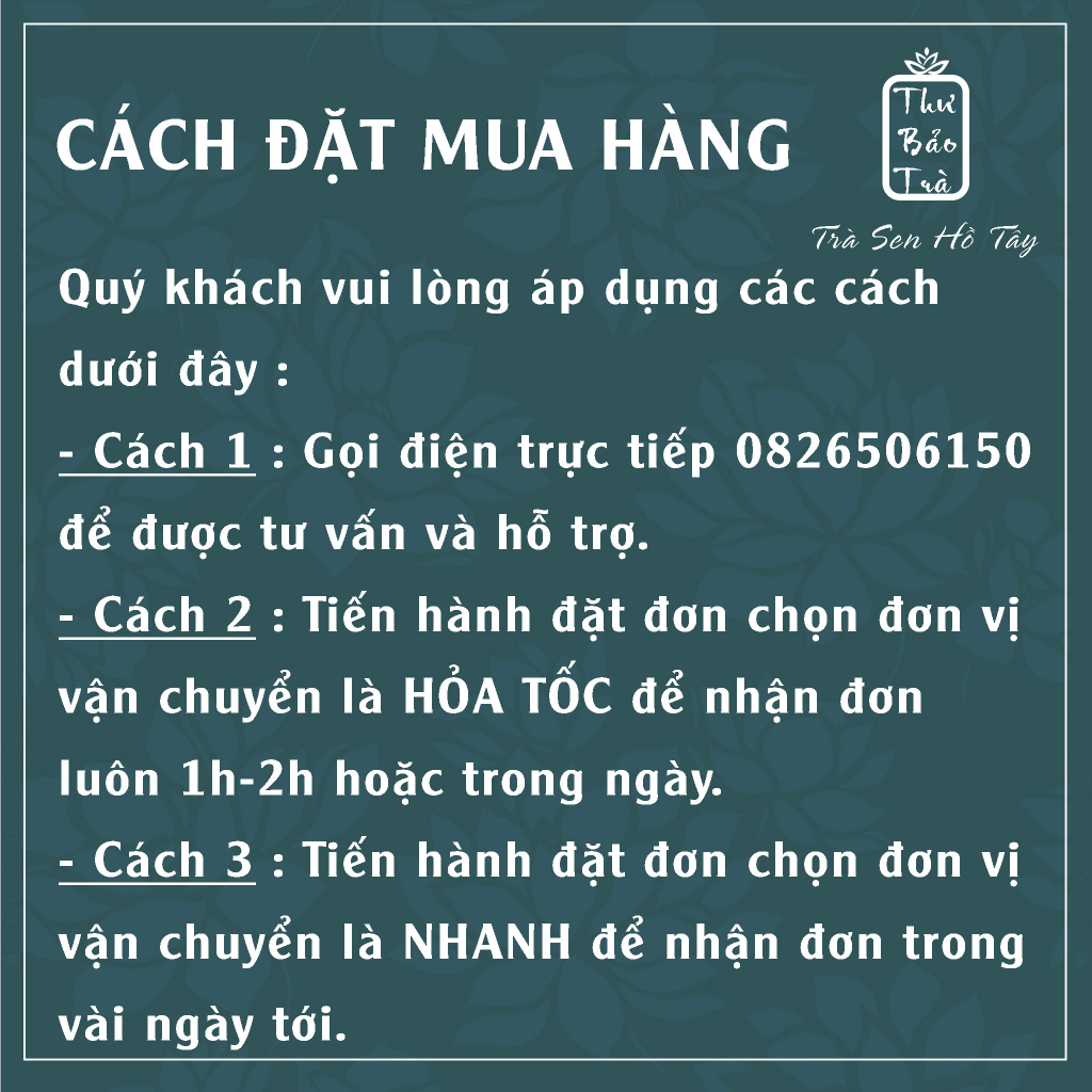 Trà Sen Hồ Tây Chè ướp nguyên bông sen ngon thượng hạng Thư Bảo Trà