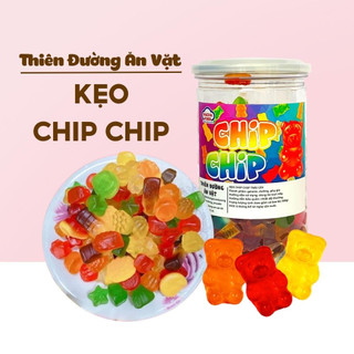 Kẹo dẻo trái cây chip chip 500g THIÊN ĐƯỜNG ĂN VẶT đồ ăn vặt mềm nhiều hương vị thơm ngon cho bé