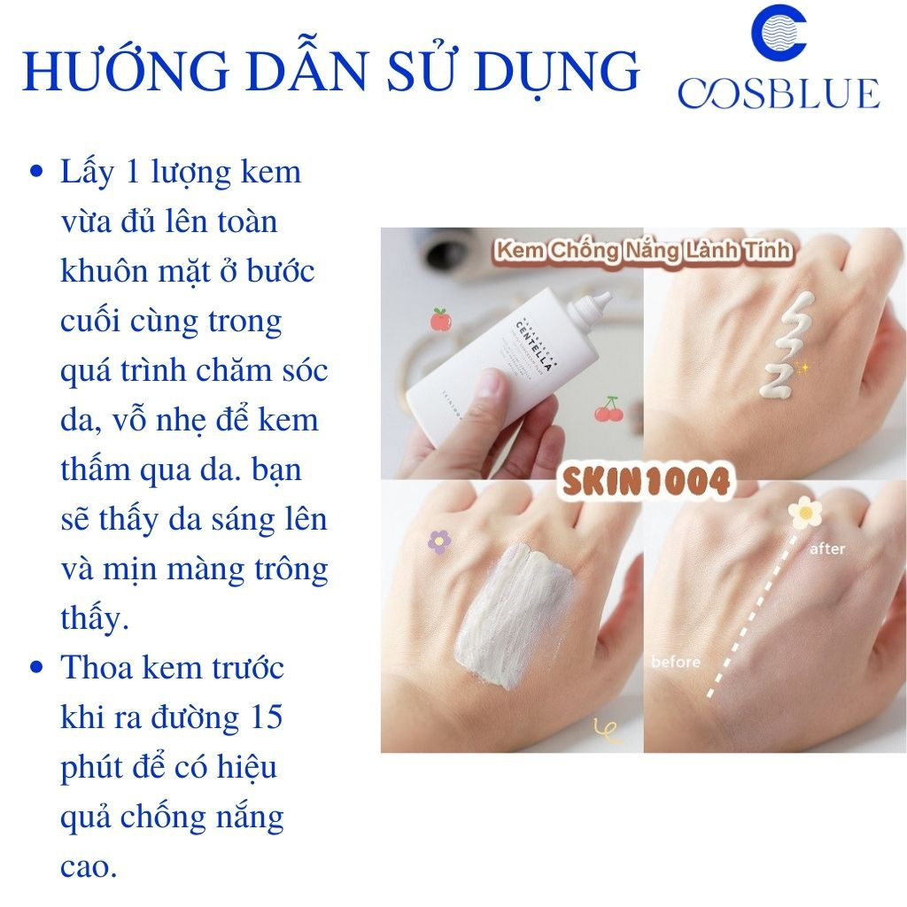 Kem Chống Nắng Skin 1004 Madagascar Centella Air-fit Sun Cream Plus SPF50+ PA++++ 50 ml