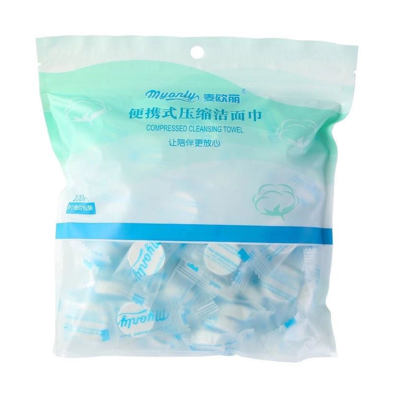 Khăn Lau Mặt Ướt Dạng Viên Nén Sử Dụng 1 Lần