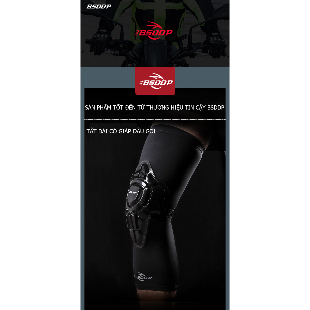 Tất đeo chân có giáp đầu gối cho Nam và Nữ chuyên dụng đi xe moto đường dài - Hội quán Phượt XTU khuyên dùng