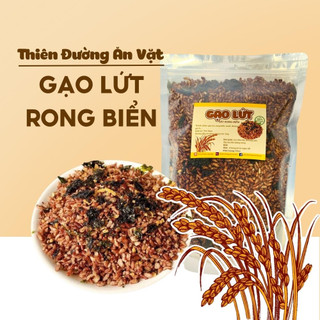Gạo lứt huyết rồng sấy rong biển 300g/500g THIÊN ĐƯỜNG ĂN VẶT đồ ăn vặt giảm cân