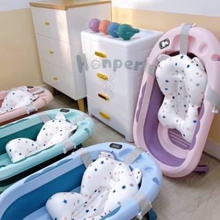 Honper chậu gấp gọn có phao+nhiệt kế cho bé