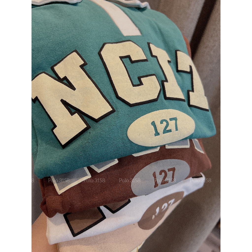 Áo Phông 3158 Cổ Bẻ Nam Nữ Unisex Tay Lỡ Dáng Rộng NCIT - Thun Polo Ngắn Tay Bigsize