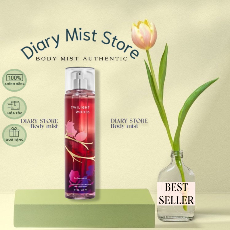𝐃𝐢𝐚𝐫𝐲𝐦𝐢𝐬𝐭.𝐬𝐭𝐨𝐫𝐞 Xịt Thơm Toàn Thân Bath & Body Works - Twilight Woods