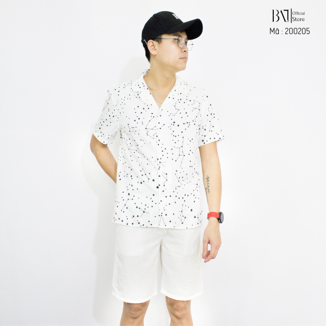 Áo sơ mi nam BAT Store mã 205 ,form regular, thời trang chất liệu cotton mặc thoáng mát