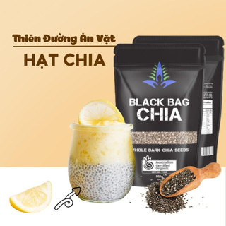 Hạt chia Úc nhập khẩu chính hãng Black Bag Chia 500g hữu cơ giảm cân Nacha Food