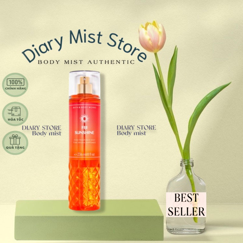 𝐃𝐢𝐚𝐫𝐲𝐦𝐢𝐬𝐭.𝐬𝐭𝐨𝐫𝐞 Xịt Thơm Toàn Thân Bath and Body Works - Fiji Sunshine Guava -Tini