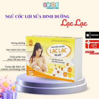 Ngũ cốc lợi sữa đặc biệt Lạc Lạc, chuyên lợi sữa cho mẹ sau sinh 100% organic (30 gói/hộp/600g)