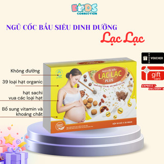 Ngũ cốc bầu, ngũ cốc siêu dinh dưỡng Lạc Lạc, có hạt Sachi siêu dinh dưỡng cho bé (hộp/30 gói/600g)