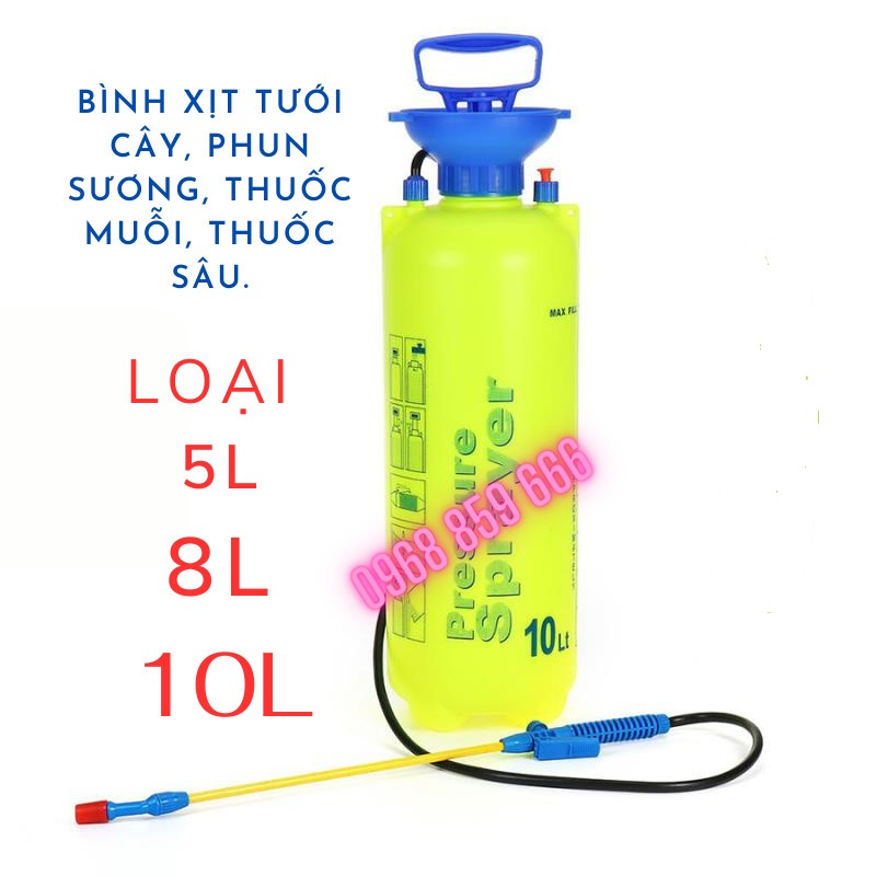 Bình phun khử khuẩn , Bình tưới cây , Bình xịt thuốc loại 5 lít - 8 lít - 10 lít
