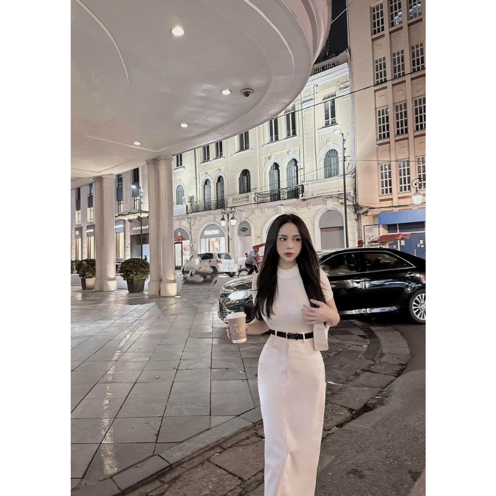 Chân váy chữ a kaki dáng dài lên form chuẩn chất vải đẹp mẫu mới hottend | BigBuy360 - bigbuy360.vn