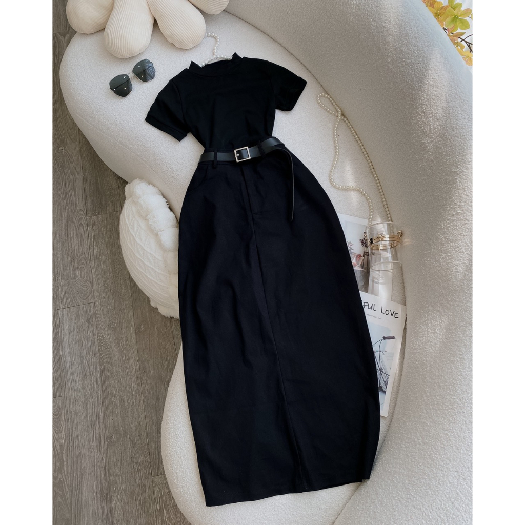 Chân váy chữ a kaki dáng dài lên form chuẩn chất vải đẹp mẫu mới hottend | BigBuy360 - bigbuy360.vn