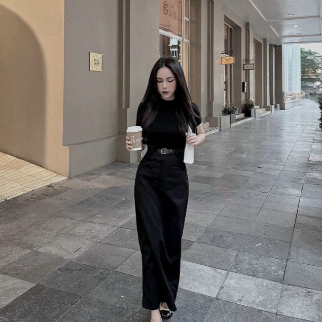 Chân váy chữ a kaki dáng dài lên form chuẩn chất vải đẹp mẫu mới hottend | BigBuy360 - bigbuy360.vn