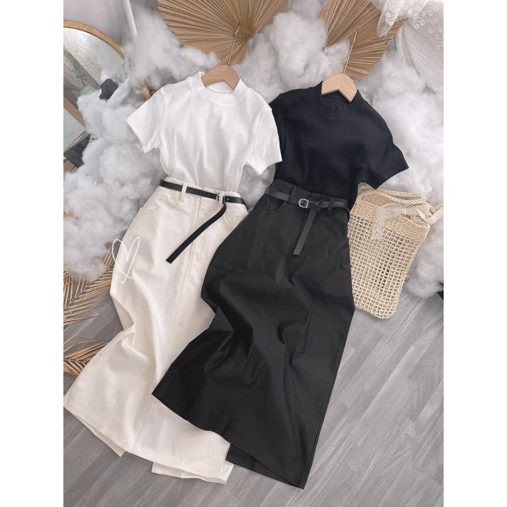 Chân váy chữ a kaki dáng dài lên form chuẩn chất vải đẹp mẫu mới hottend | BigBuy360 - bigbuy360.vn