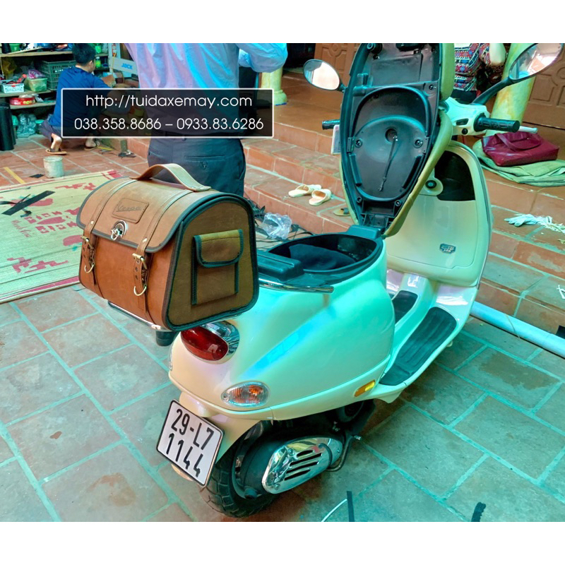 Túi da xe vespa