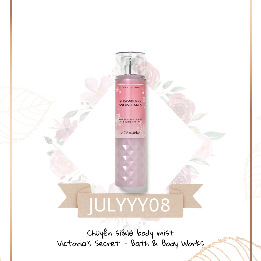 Xịt Thơm Toàn Thân STRAWBERRY SNOWFLAKES +jɥȽÿ08+