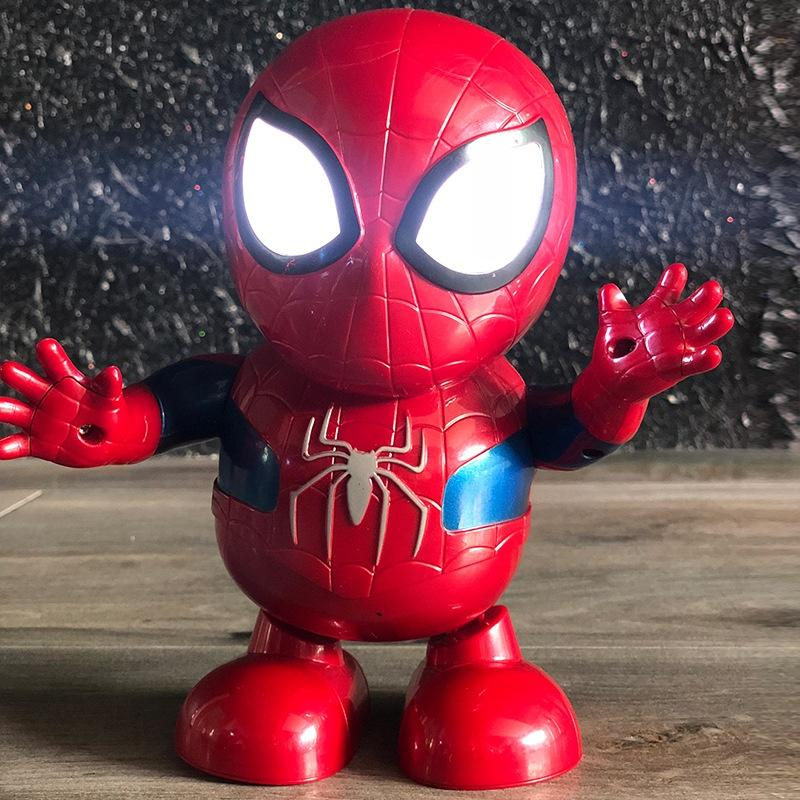 Robot Nhảy Múa Robot Dancer Hình Người Nhện Spiderman Có Nhạc Vui Nhộn, Phát Sáng Lấp Lánh TW