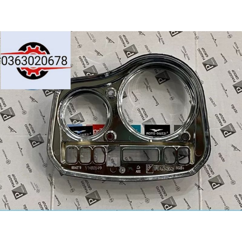Ốp mạ crom đồng hồ vespa s chính hãng