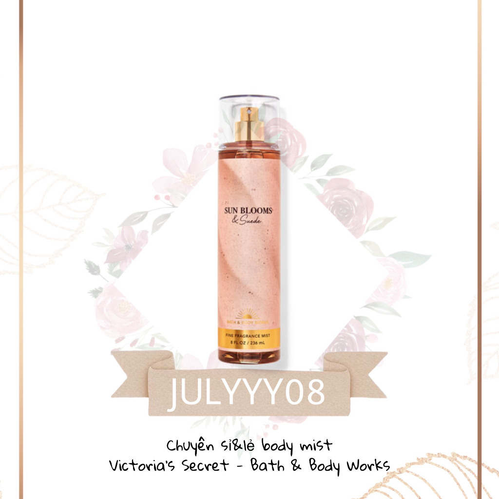 Xịt Thơm Toàn Thân SUN BLOOMS & SUEDE BODY MIST +jɥȽÿ08+