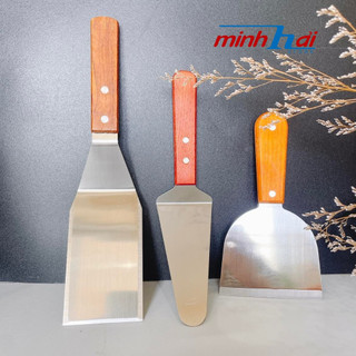 XẺNG XÚC BÁNH pizza, kem cuộn- Inox dày, sáng bóng, không gỉ- Cán gỗ chống nóng cao cấp . Nhiều mẫu, dụng cụ làm bánh