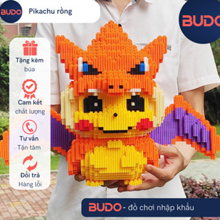 [ 35CM ] Lắp ráp đồ chơi lắp ráp đồ chơi mô hình lắp ráp Bộ Đồ Chơi Lắp Ráp Hình Pikachu Cỡ Lớn Cho Bé