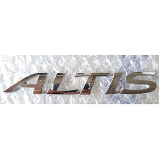 Tem Logo chữ nổi Toyota ALTIS chất liệu nhựa ABS mạ crom bóng cao cấp