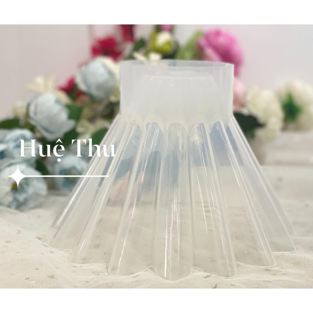 Khuôn tạo hình chân váy Búp Bê / Bó Hoa đổ bánh rau câu 3D 4D xôi hoa đậu