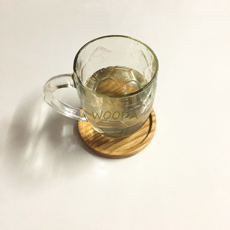 Khay Lót ly tròn Decor gỗ Tần Bì kích thước 10x10cm- Phong cách mộc, giản dị, đơn giản kiểu Nhật- Decor Home An