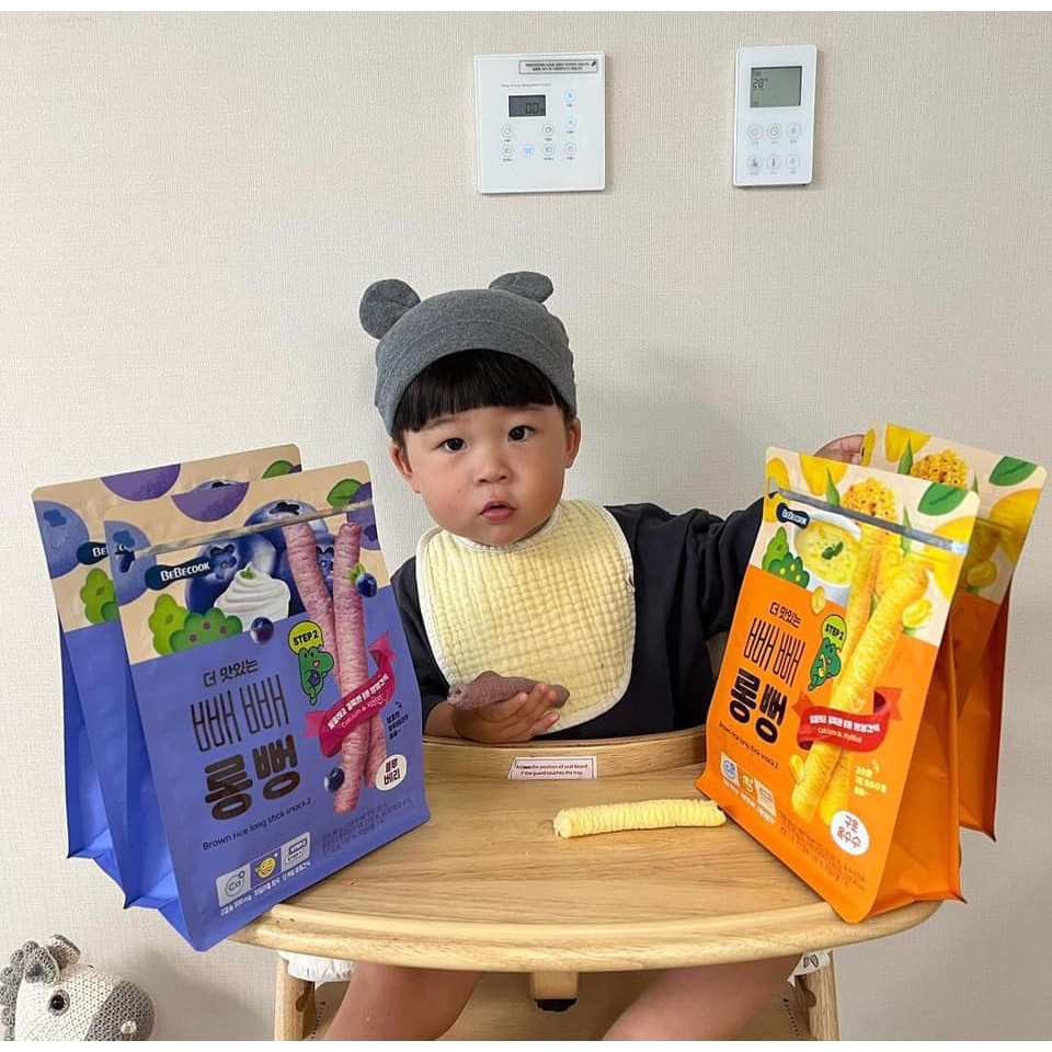 Bánh Gạo Ăn Dặm Cho Bé Bánh Gạo Hữu Cơ Bebecook Thanh Dài