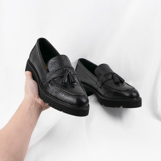 Giày lười nam, giày lười nam da bò, giày lười công sở nam, giày tây nam tăng chiều cao 6CM