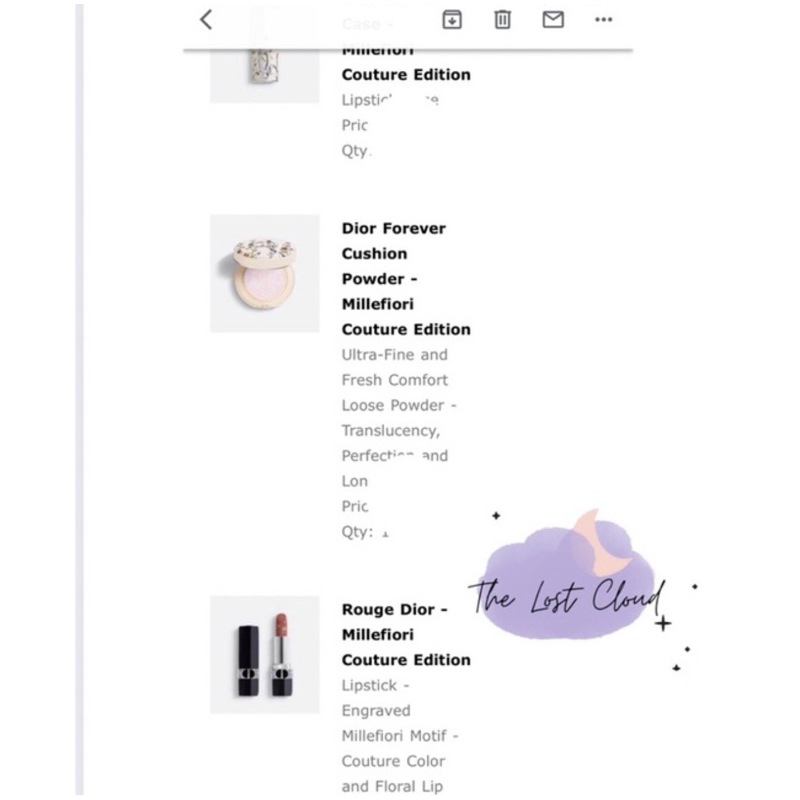 Son Dior Velvet AUTH 100 1947 limited Millefiori 2022🎁 đủ bill