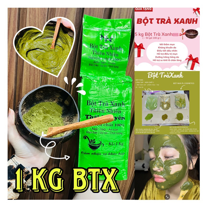 1kg bột trà xanh