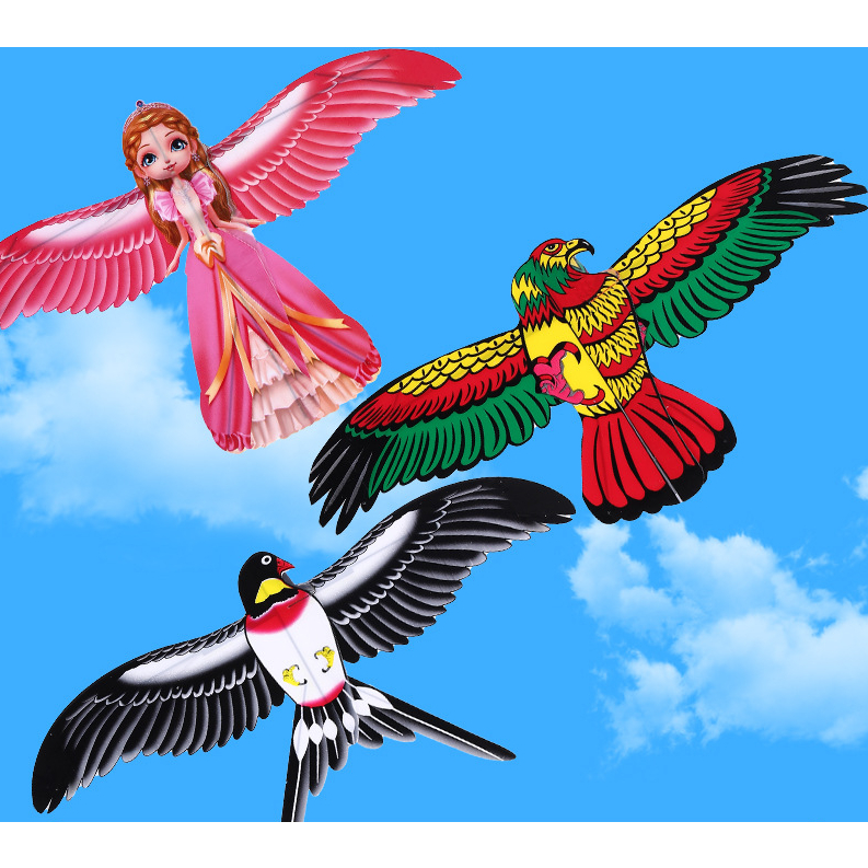 Đồ Chơi Diều Cần Câu Cho Bé Họa Tiết Hoạt Hình Dễ Thương Kèm Cần Câu Và Dây Thả 30M