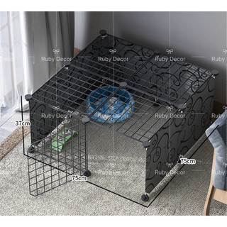 Combo chuồng quây, chuồng ghép chó mèo 12 tấm sắt