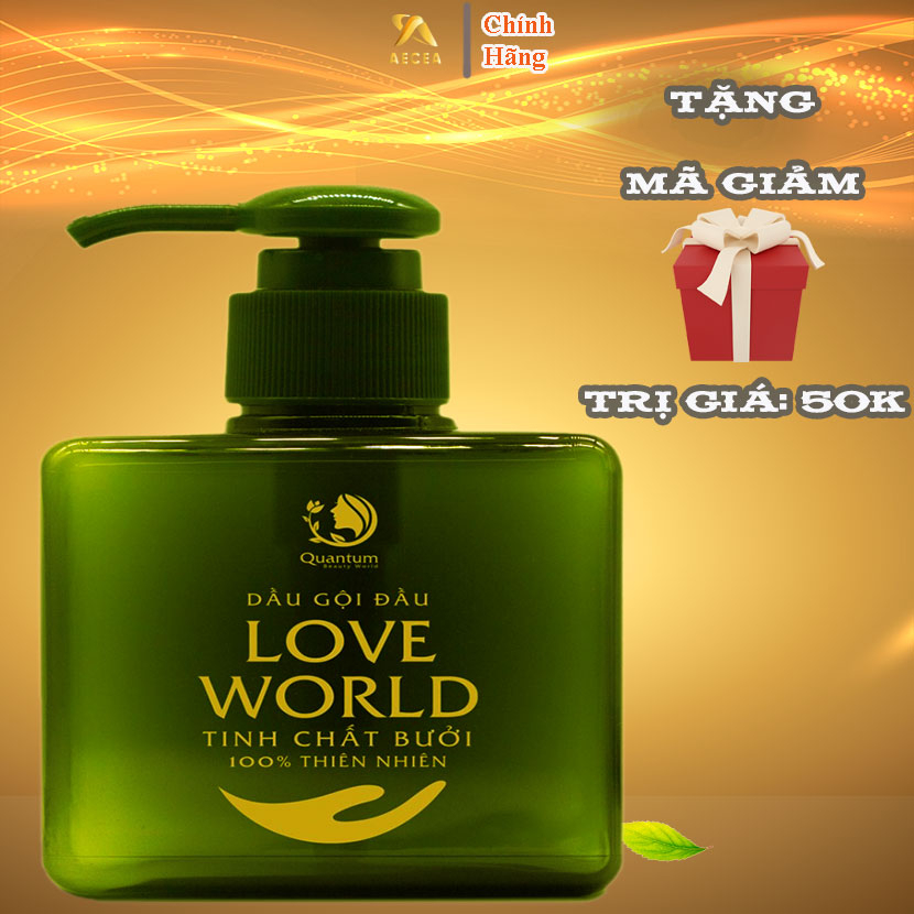 Dầu Gội Đầu Bưởi Love World Dầu Xả Tinh Chất Hoa Bưởi Kích Thích Mọc Tóc Chống Rụng Tóc Ngừa Gầu Dưỡng Ẩm Thiên Nhiên