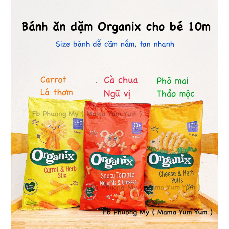 Date 3,5/2024 Bánh snack 𝒉𝒖̛̃𝒖 𝒄𝒐̛ Organix cho bé 10 tháng của Anh