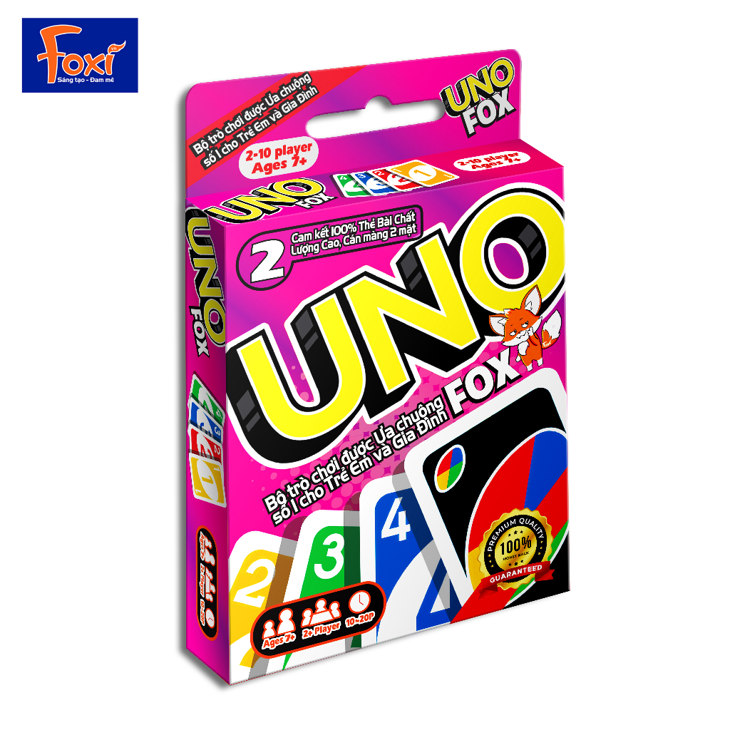 Board game-UNO FOX-Foxi-trò chơi hay-hài hước-đấu trí đội nhóm-kết nối thành viên-giá rẻ Shop Đồ Chơi MeduShop