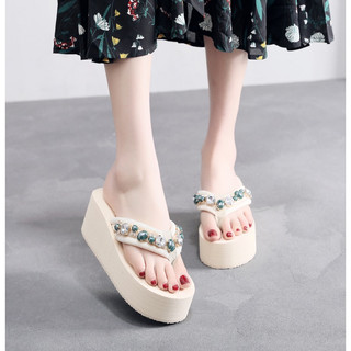 Dép xỏ ngón đính đá 6cm