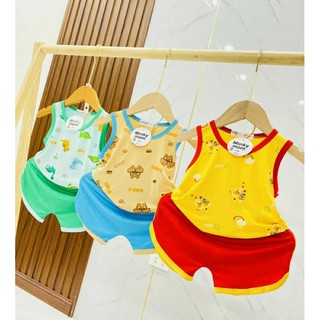 Bộ ba lỗ thun lạnh m1nkym0m cho bé
