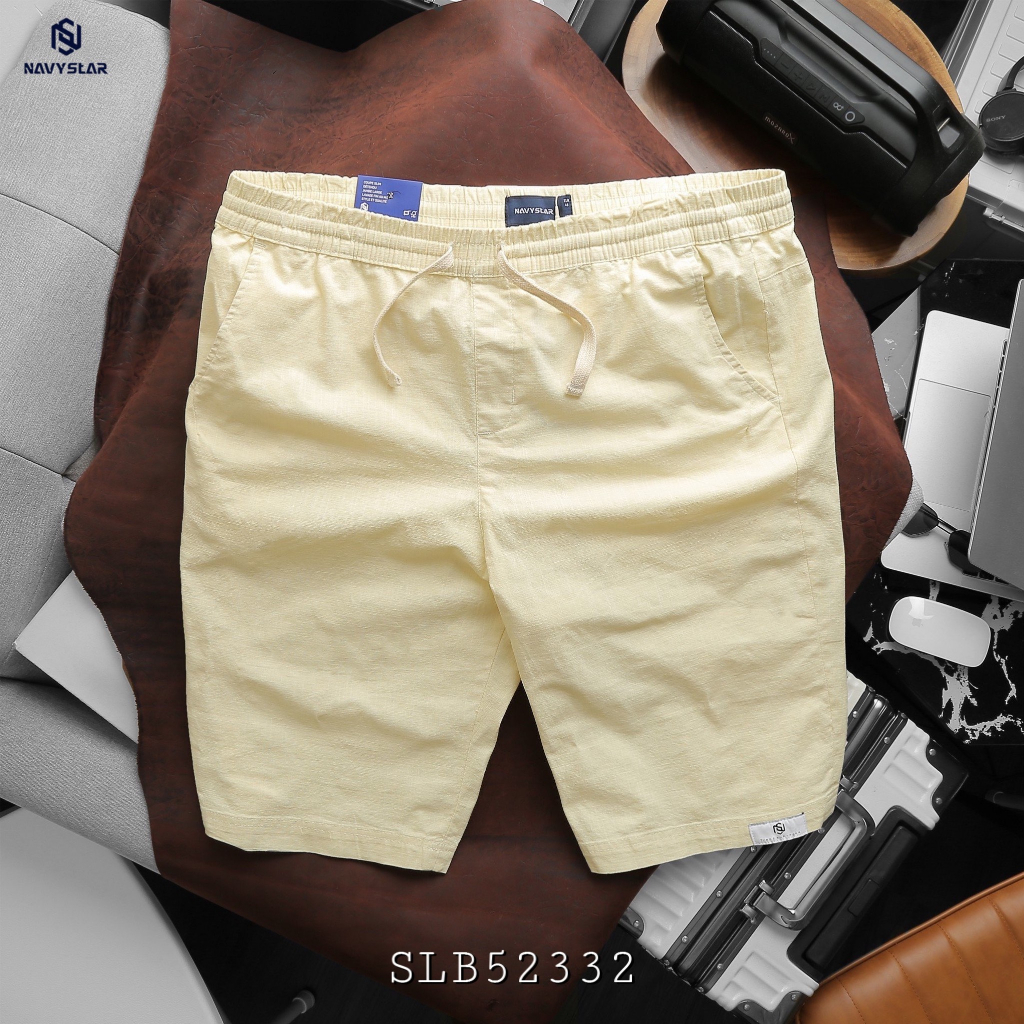 BIGSIZE NAM 80-140KG SHORT LINEN DÂY RÚT 2BIG NAVY STAR
