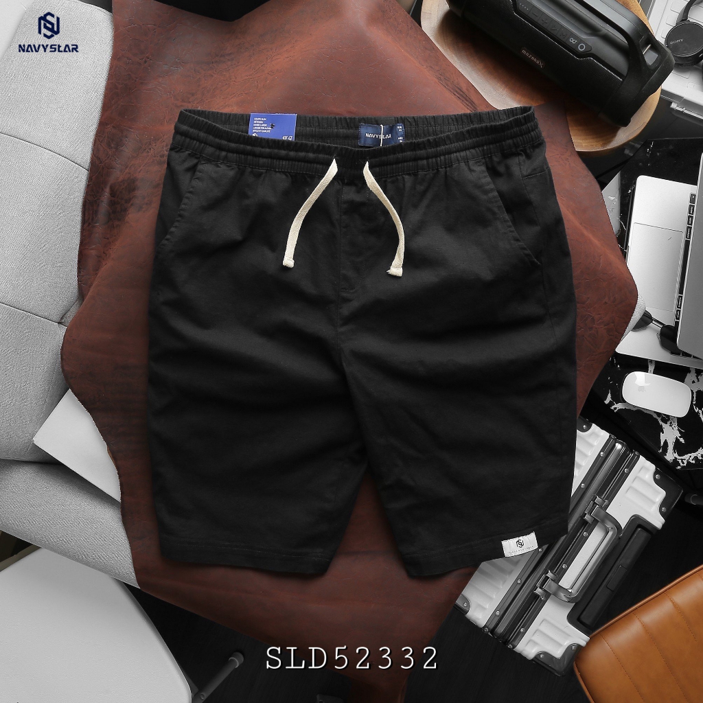 BIGSIZE NAM 80-140KG SHORT LINEN DÂY RÚT 2BIG NAVY STAR