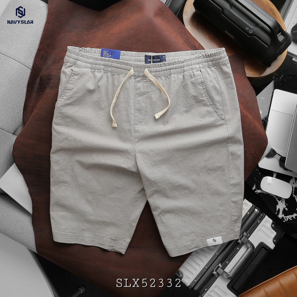 BIGSIZE NAM 80-140KG SHORT LINEN DÂY RÚT 2BIG NAVY STAR
